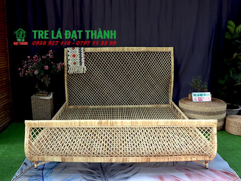 Giường Mây Tre Đan - GM005